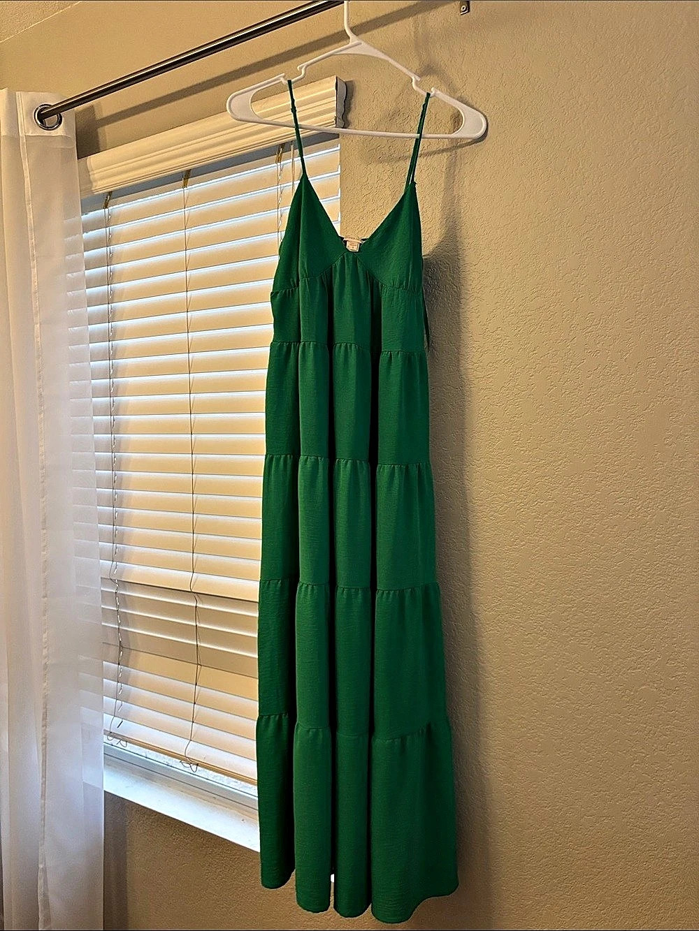 Green Tiered Maxi Dress